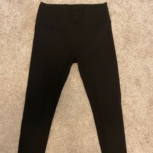 Black Fabletics High-Waisted Leggings, Size M